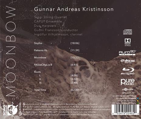 Moonbow - CD Audio di Gunnar Andreas Kristinsson - 2
