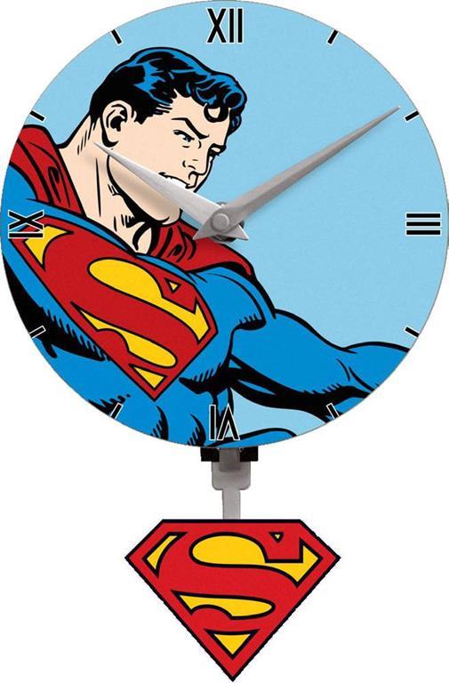 Superman 3D Mini Motion Wall Clock Swinging Logo - 2