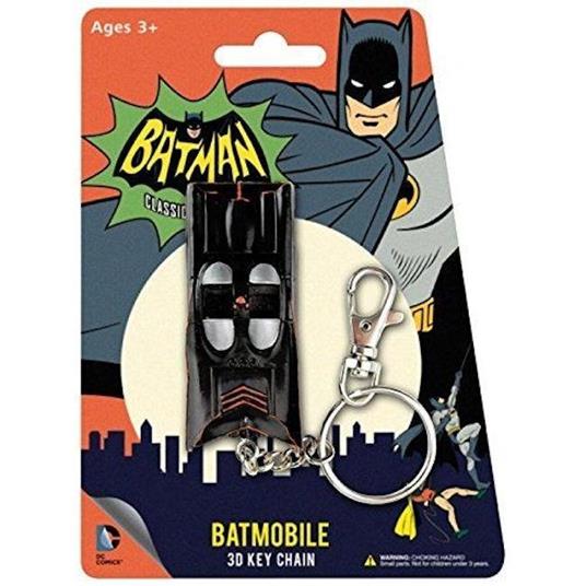Dc Comics Keychain Portachiavi Batmobile 1966 Bendable Mini Figure - 3