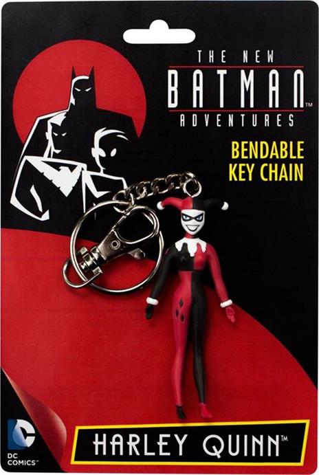 Dc Comics Keychain Portachiavi Harley Quinn Bendable Mini Figure - 2
