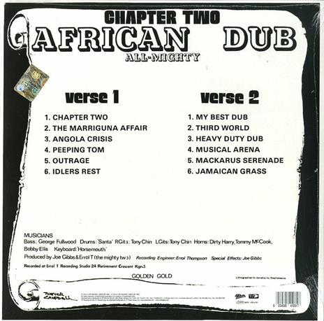 African Dub Chapter Two (40th Anniversary Edition) - Vinile LP di Joe Gibbs and the Professionals - 2