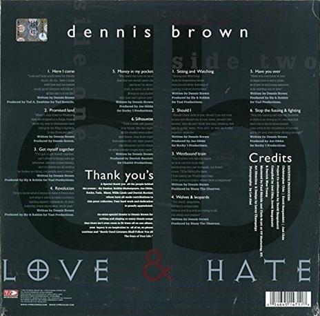 Love & Hate - Vinile LP di Dennis Brown - 2