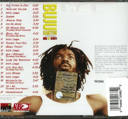 Inna Heights - CD Audio di Buju Banton - 2