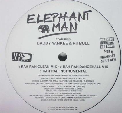 Rah Rah - Vinile LP di Elephant Man
