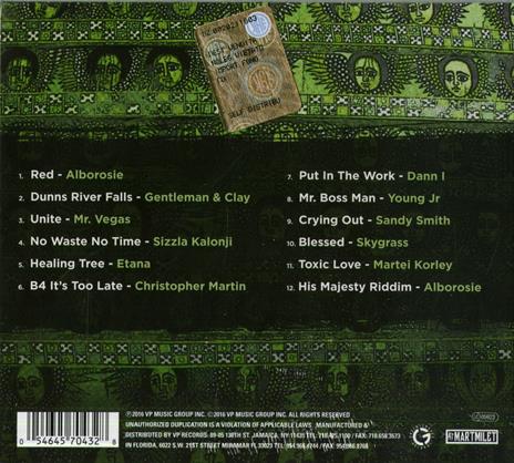 His Majesty Riddim - CD Audio di Alborosie - 2