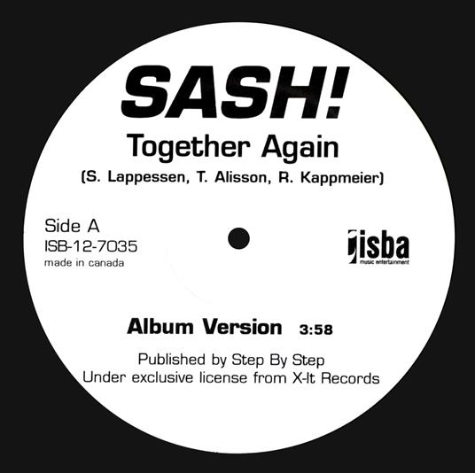 Together Again (2 Mixes) - Vinile LP di Sash!