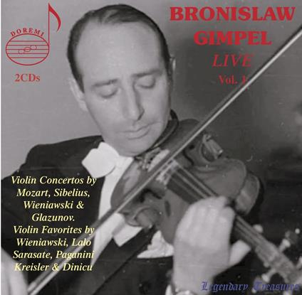 Bronislaw Gimpel: Live, Vol. 1 (2 Cd) - CD Audio