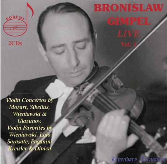 Bronislaw Gimpel: Live, Vol. 1 (2 Cd) - CD Audio