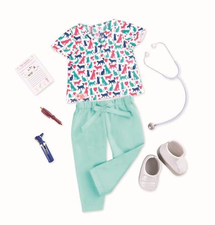 Og Dolls BD30316Z Vestiti. Vet Uniform Outfit
