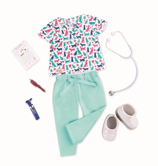 Og Dolls BD30316Z Vestiti. Vet Uniform Outfit