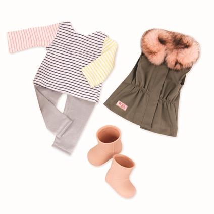 Og Dolls BD30314Z Vestiti. Parka Vest Outfit