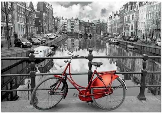 Educa Serie Coloured B&W. Amsterdam. Puzzle Bianco e Nero per Adulti. 1000 Pezzi. RIF. 14846, No Color - 2