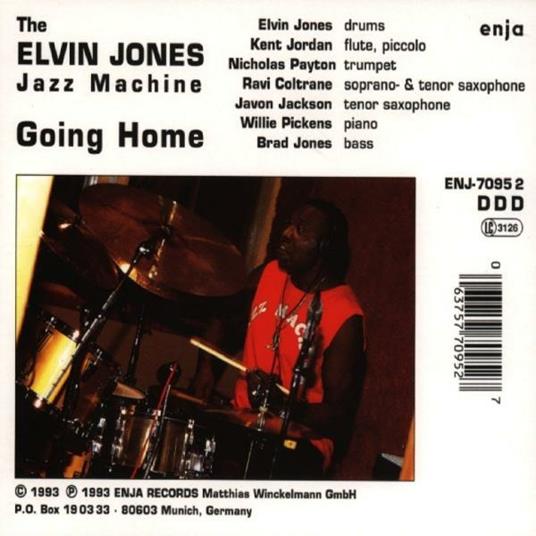 Going Home - CD Audio di Elvin Jones - 2