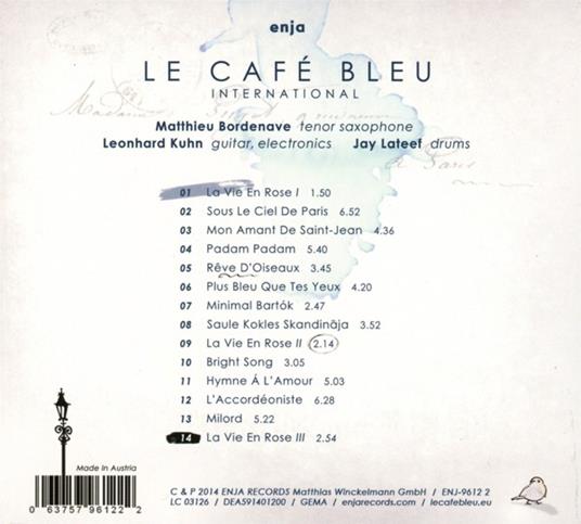 Plays Edith Piaf - CD Audio di Le Café Bleu International - 2