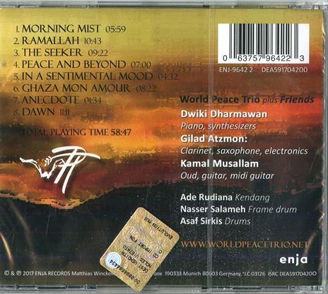 World Peace Trio - CD Audio di Gilad Atzmon,Dwiki Dharmawan,Kamal Musallam - 2