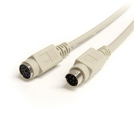 StarTech.com 6 ft. PS/2 Keyboard/Mouse Extension Cable cavo PS/2 1,83 m Beige