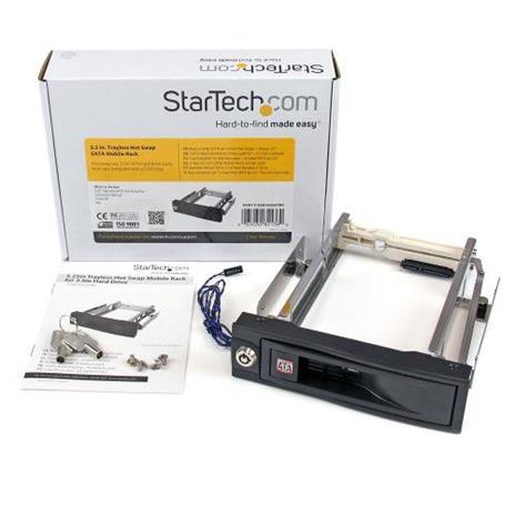 StarTech.com Rack portatile trayless funzione hot-swap da 5,25" per dischi rigidi da 3,5" - 3