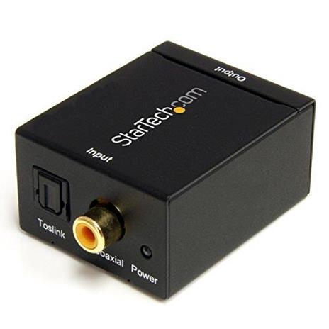 StarTech.com Convertitore audio da coassiale digitale SPDIF o ottico Toslink a RCA stereo