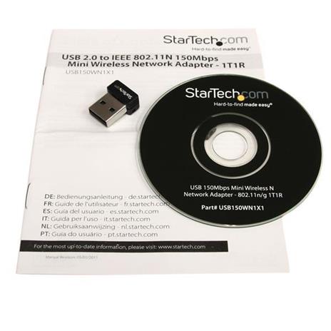 StarTech.com Adattatore di rete N wireless mini USB 150 Mbps - 802.11n/g 1T1R - 2