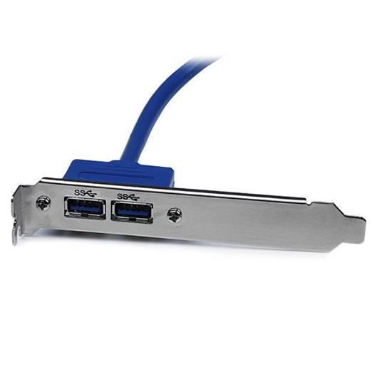 StarTech.com Adattatore piastra slot USB 3.0 A femmina 2 porte - 2