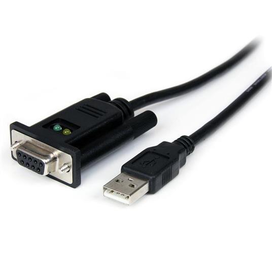 StarTech.com Cavo adattatore seriale DCE 1 porta USB a RS232 DB9 null modem con FTDI
