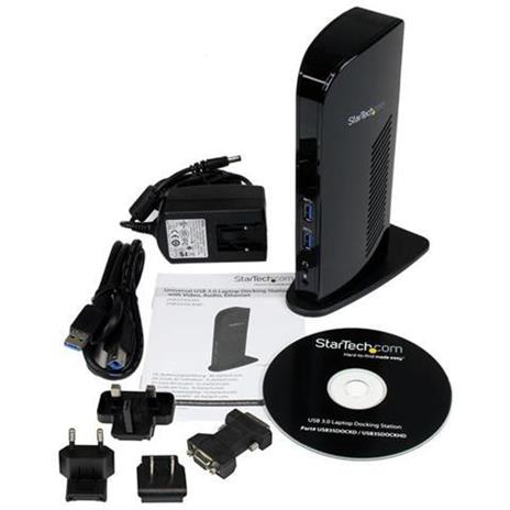 StarTech.com Docking station Universale USB3.0 per laptop DVI HDMI - Dual-Monitor con Ethernet audio - 5