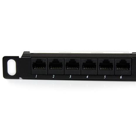 StarTech.com Quadro per prese 0,5U Cat5e a 24 porte - Quadro per prese RJ45 110 Cat 5e Ethernet per montaggio a rack - 2