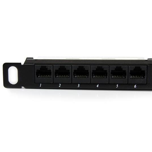 StarTech.com Quadro per prese 0,5U Cat5e a 24 porte - Quadro per prese RJ45 110 Cat 5e Ethernet per montaggio a rack - 2