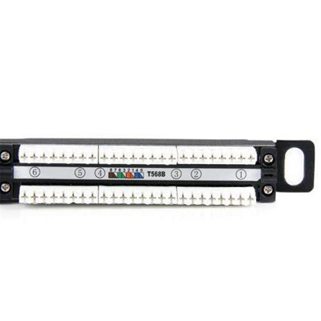 StarTech.com Quadro per prese 0,5U Cat5e a 24 porte - Quadro per prese RJ45 110 Cat 5e Ethernet per montaggio a rack - 3