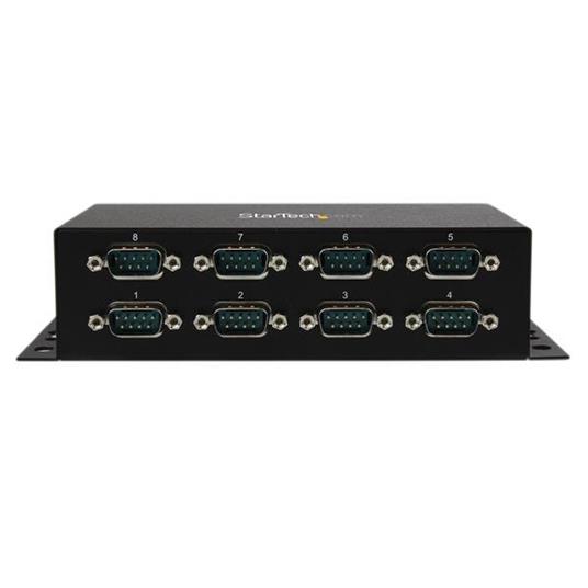 StarTech.com Hub adattatore USB a DB9 RS232 seriale 8 porte – Guide DIN industriali DIN e montabile a parete - 2