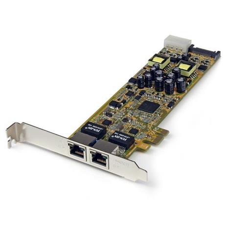 StarTech.com Adattatore scheda di rete PCIe Ethernet Gigabit PCI Express a due porte - PoE/PSE