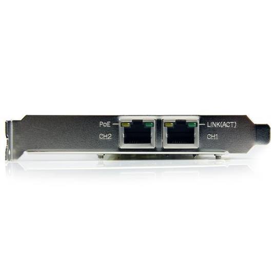 StarTech.com Adattatore scheda di rete PCIe Ethernet Gigabit PCI Express a due porte - PoE/PSE - 4
