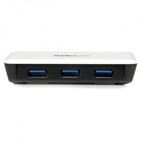 StarTech.com Adattatore di rete NIC USB 3.0 a Ethernet Gigabit con 3 porte hub - Bianco