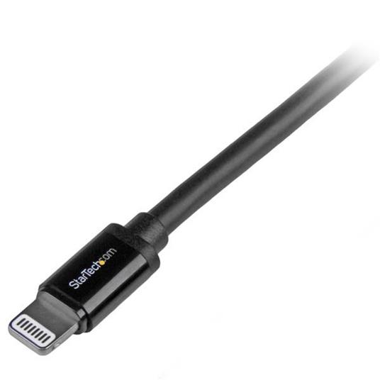 StarTech.com Cavo lungo connettore lightning a 8 pin Apple nero a USB da 2 m per iPhone / iPod / iPad cavo per cellulare - 2