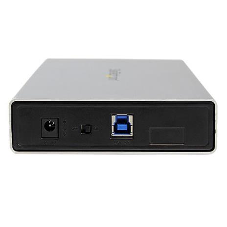StarTech.com Enclosure per dischi rigidi esterni SATA III 3,5" USB 3.0 con UASP color argento– HDD esterno portatile - 4
