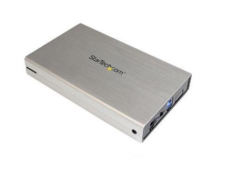 StarTech.com Enclosure per dischi rigidi esterni SATA III 3,5" USB 3.0 con UASP color argento– HDD esterno portatile