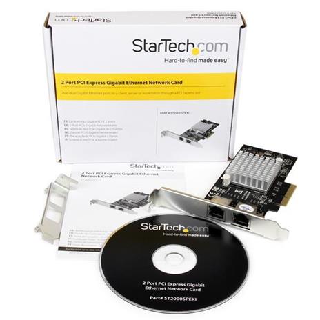 StarTech.com Scheda adattatore server di rete Gigabit Ethernet PCI Express (PCIe x4) a due porte - Intel i350 NIC - 2