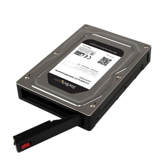 StarTech.com Box esterno adattatore per dischi rigidi SATA da 2,5" a 3,5" in alluminio con altezza massima SSD / HDD di 12,5 mm