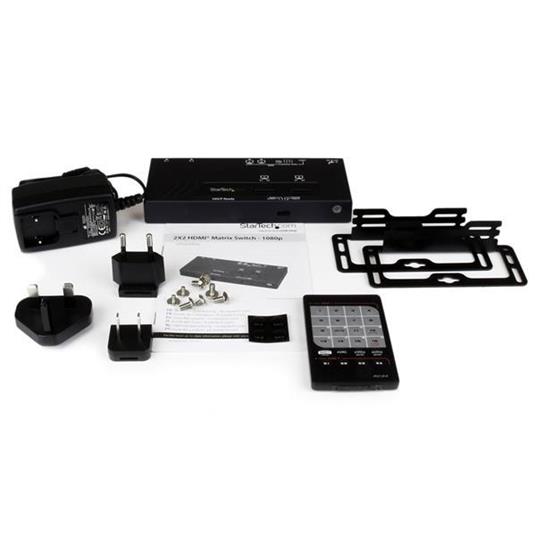 StarTech.com Switch matrice HDMI 2x2 con commutazione automatica e prioritaria - 1080p - 2