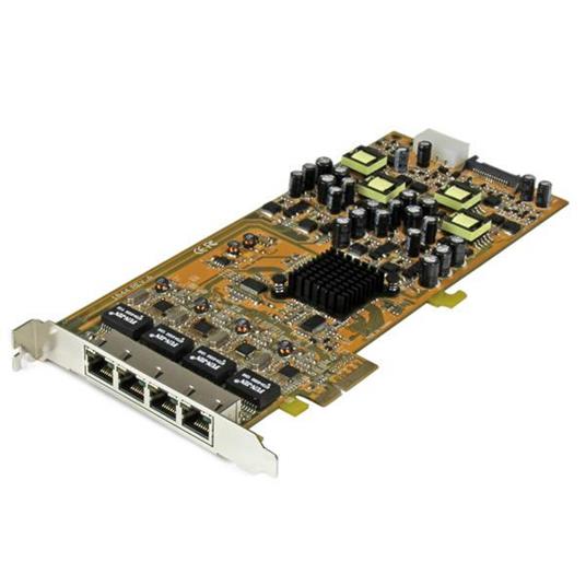 StarTech.com Scheda di rete PCIe Gigabit Power over Ethernet a 4 porte - Adattatore PCI express PSE / POE - NIC