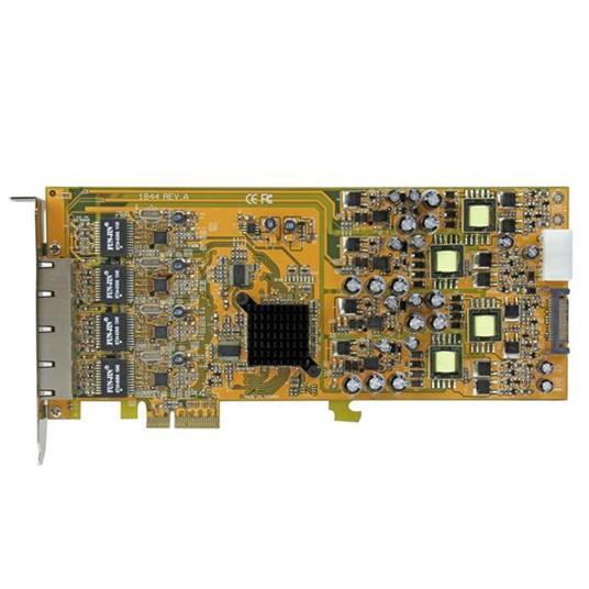 StarTech.com Scheda di rete PCIe Gigabit Power over Ethernet a 4 porte - Adattatore PCI express PSE / POE - NIC - 4