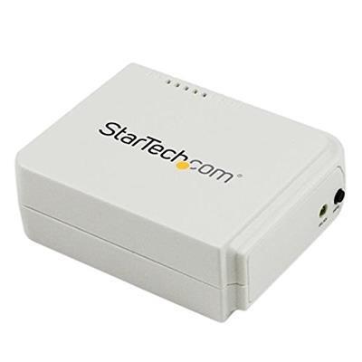 StarTech.com Server di Stampa Wireless N ad 1 porta USB con porta ethernet 10/100 Mbps - WiFi Print Server USB - 802.11 b/g/n - 8
