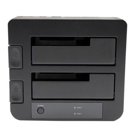 StarTech.com Docking Station USB 3.0 per doppio Hard Disk SATA / eSATA SSD da 2,5"/3,5" con UASP - 2