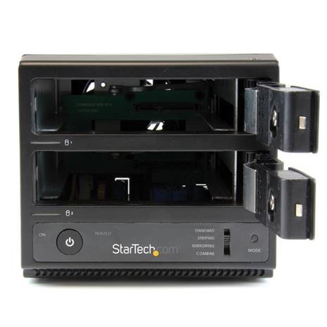 StarTech.com Box Esterno HDD per disco rigido SATA III 3.5" USB 3.0 con UASP - Enclosure Case Disco Rigido a doppio Bay con Hot Swap 6 Gbps - 2