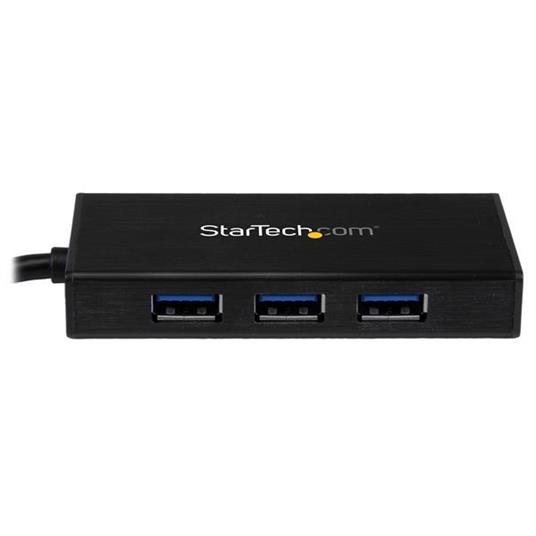 StarTech.com Hub Portatile USB 3.0 con Adattatore NIC Ethernet Gigabit Gbe in alluminio con cavo - UASP - 2