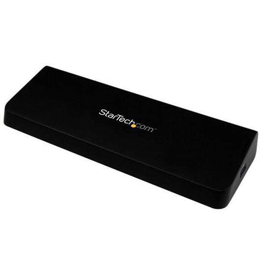 StarTech.com Docking Station Laptop universale USB 3.0 a doppia uscita video 4K DisplayPort / HDMI - Gbe + porta USB a ricarica rapida