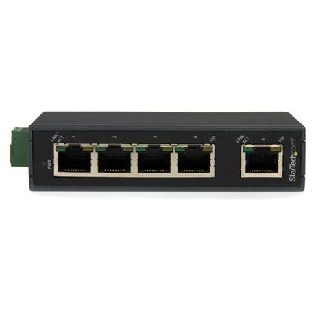 StarTech.com Switch di rete Commutatore Industriale Ethernet a 5 porte - Guida DIN / Montabile a parete - 4
