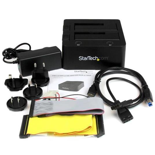 StarTech.com Docking Station Universale USB 3.0 per Hard Disk 2.5/3.5in IDE/SATA III con UASP - 2