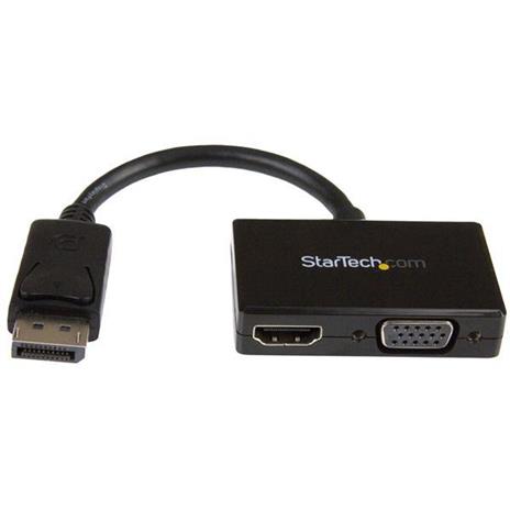 StarTech.com Adattatore DisplayPort a HDMI e VGA - Convertitore audio/video da viaggio DP 2 in 1 - 1920x1200 / 1080p