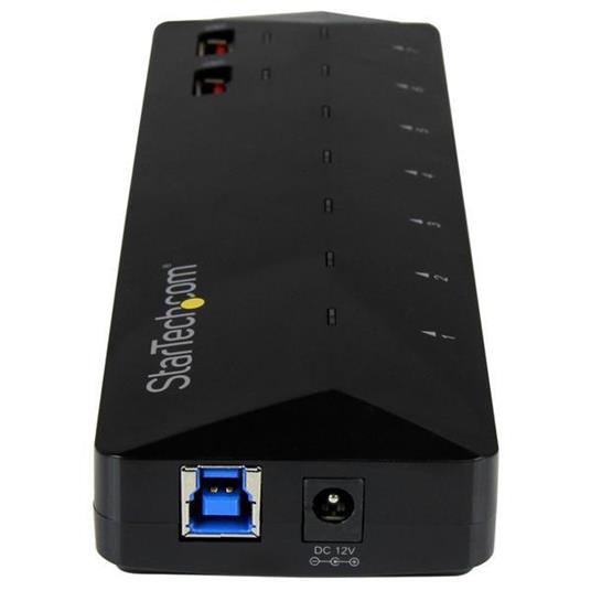 StarTech.com Hub USB 3.0 a 7 Porte con Porte di Ricarica Dedicate - 2 Porte x 2,4 Amp - 2